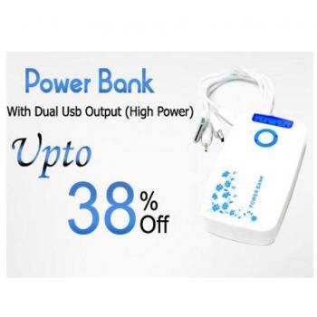 Smart Power Bank With Dual USB Output (High Power)